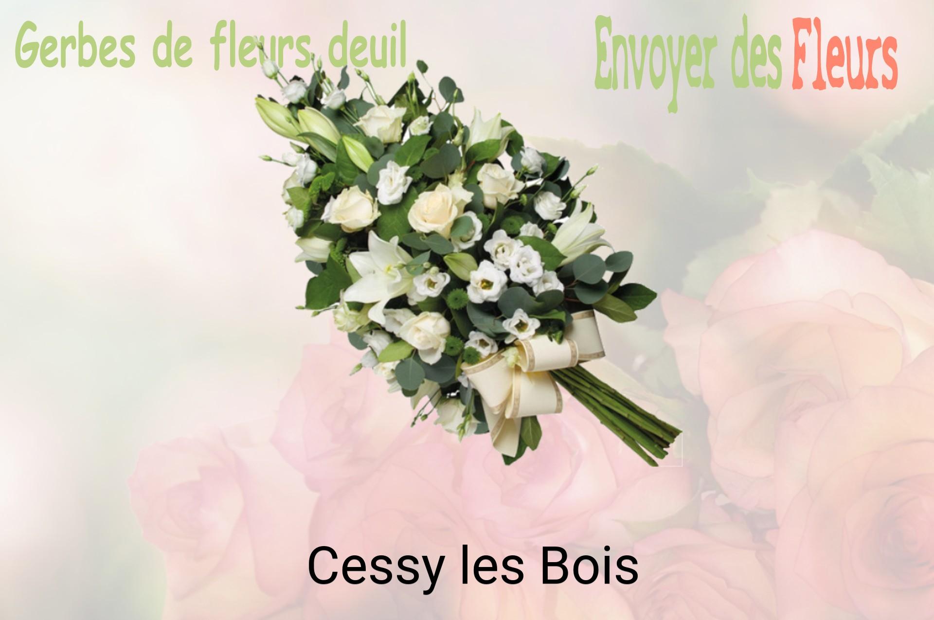 Gerbe de fleurs de deuil livrée à Cessy-les-Bois